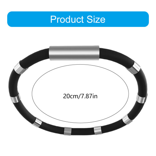 (1) Outdoor Car Anti-static Wristband 8-Ring - Black 2