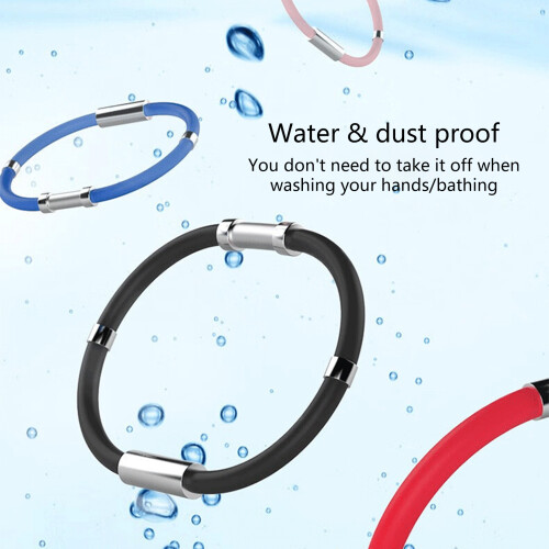 (1) Outdoor Car Anti-static Wristband 8-Ring - Red 2