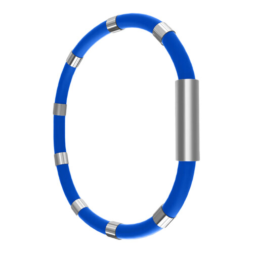 (1) Outdoor Car Anti-static Wristband 8-Ring - Blue