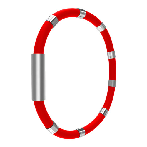 (1) Outdoor Car Anti-static Wristband 8-Ring - Red