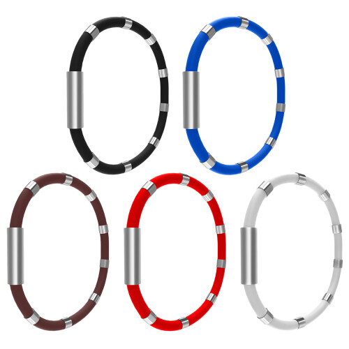 (1) Outdoor Car Anti-static Wristband 8-Ring - White 2