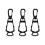 (3) Multi-function Anti-drop Glove Clips - Black 8