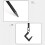 (1 set) Outdoor camping folding storage rack - metal hook 6