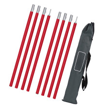 (1 set) 2m awning support aluminum rod - aluminum rod red