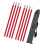 (1 set) 2m awning support aluminum rod - aluminum rod red 1