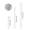 (1 set) 2m awning support aluminum pole - red 2 ball heads 6