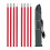 (1 set) 2m awning support aluminum rod - aluminum rod red 9