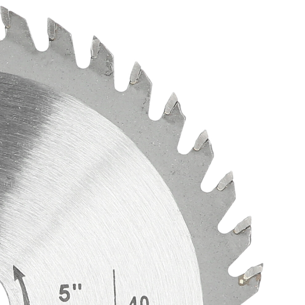 5Pcs 4.9In Circular Blade 40T Woodworking Cutting Discs Carbide Tipped 5051333732125