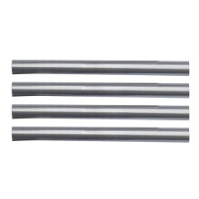 (4) Broken Tent Pole First Aid Tubes - Silver