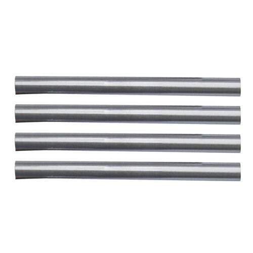(4) Broken Tent Pole First Aid Tubes - Silver