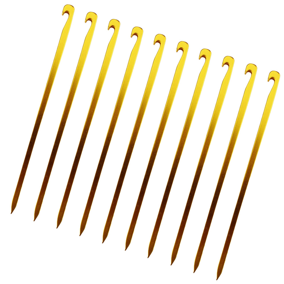 (10) Aluminum Alloy Quadrangular Ground Nails - Gold-image-OPC-PJCJ8CJ-NEW