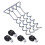 (1) Outdoor trampoline fixing device anti-fall camping dog tether spiral ground spike - triangular head ground spike 5