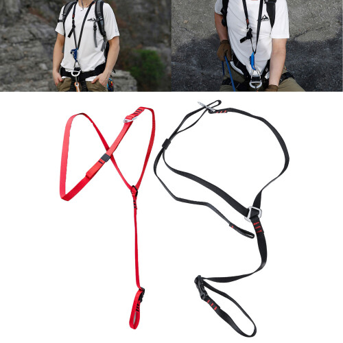 (1) Chest Ascender Strap Shoulder Strap - Red 1