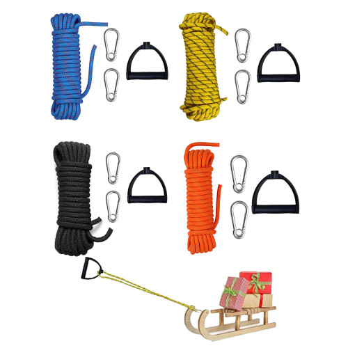 (1) Sled Cart Pull Cord Sled Strap - Black 1