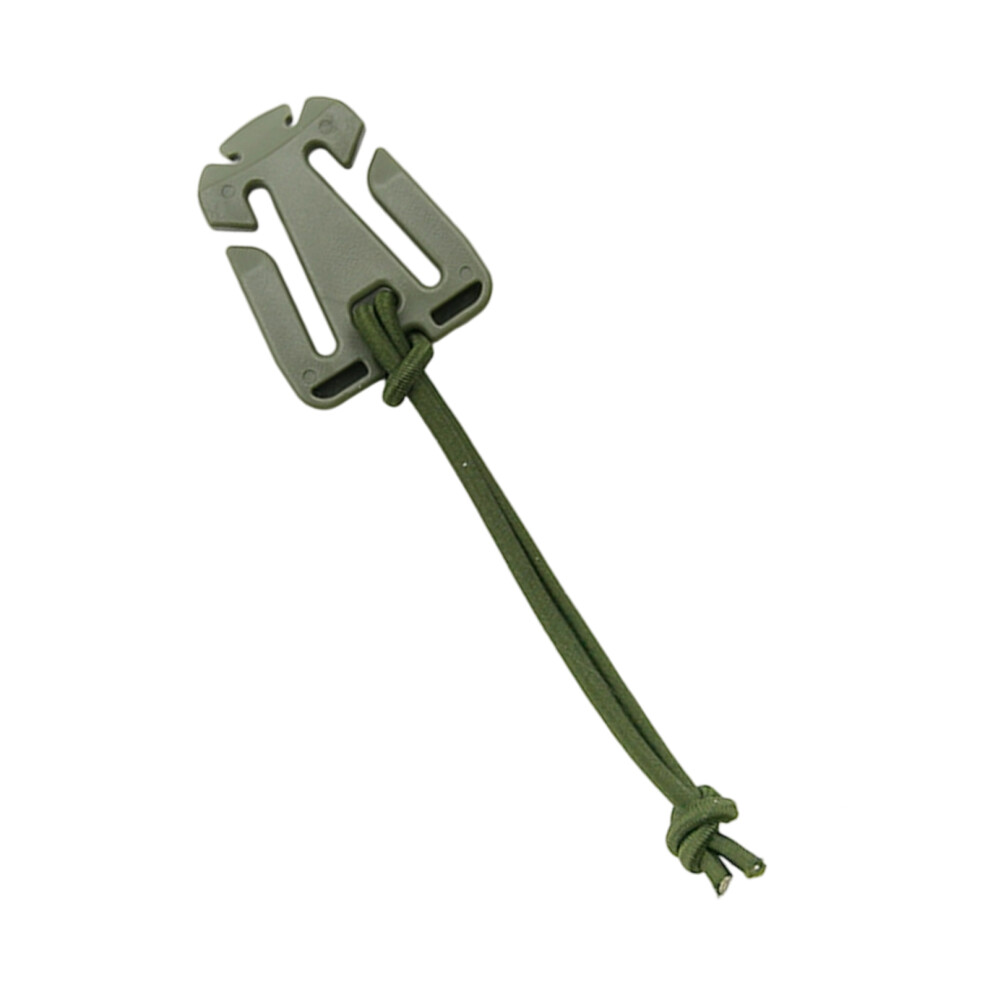 (5) Triangle Buckles with Elastic Rope - Army Green-image-OPC-PJCJ8X2-NEW