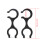 (2 pieces) Trekking pole connecting buckle eight-shaped buckle 3