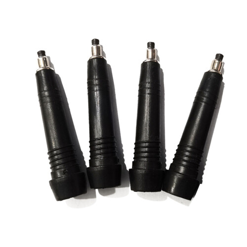 (4) Carbon steel trekking pole tips
