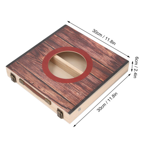 Ensemble de jeu Cornhole pliable Cercle rouge, 41,69 oz 1