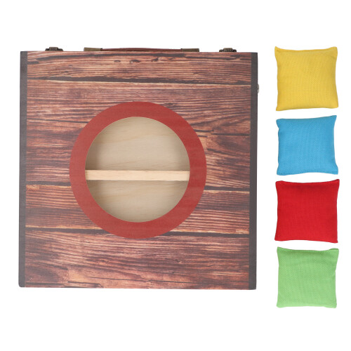 Ensemble de jeu Cornhole pliable Cercle rouge, 41,69 oz 2