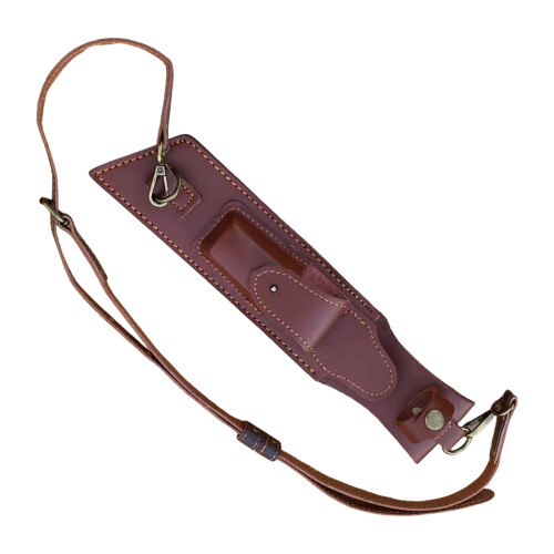 (1) Split leather outdoor knife sheath and pouch