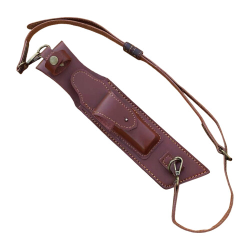 (1) Split leather outdoor knife sheath and pouch 2