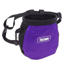 (1) Outdoor Rock Climbing Chalk Bag - Purple