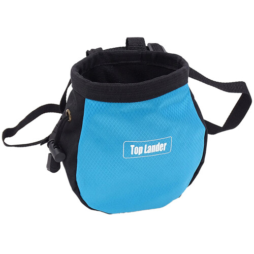 (1) Outdoor climbing chalk bag (blue)
