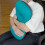 (1) Outdoor Portable Storage Inflatable Pillow - Bright Orange 8