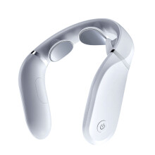 Jeeback G2 Massaggiatore Elettrico per Collo TENS a Pulsazioni Controllo APP Massaggiatore a 3 Teste Forma a L Indossabile Riscaldamento a Infrar