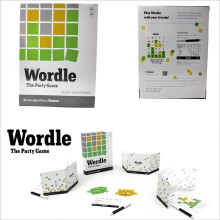 (A Set) The New York Times Games Wordle The Party Game with 3 Dry-Erase Markers,Vocabulary & Spelling Skills Game , Halloween, Christmas Events
