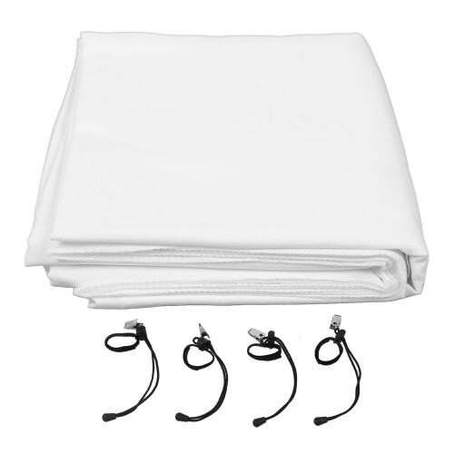 High Density Polyester Cotton Photography Backdrop 3x2m White Screen 1