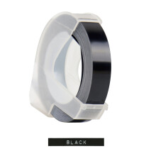 3D Kunststoff-Prägeetikettenband Ersatz für DYMO 12965, 3/8" x 9,8 ft Schwarz