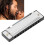 Harmonica diatonique portable en clé de Do, 10 trous, argenté 13