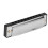 Harmonica diatonique portable en clé de Do, 10 trous, argenté 10