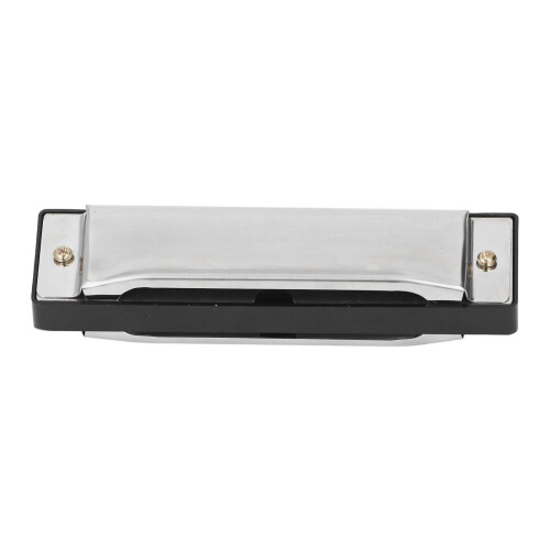 Harmonica diatonique portable en clé de Do, 10 trous, argenté
