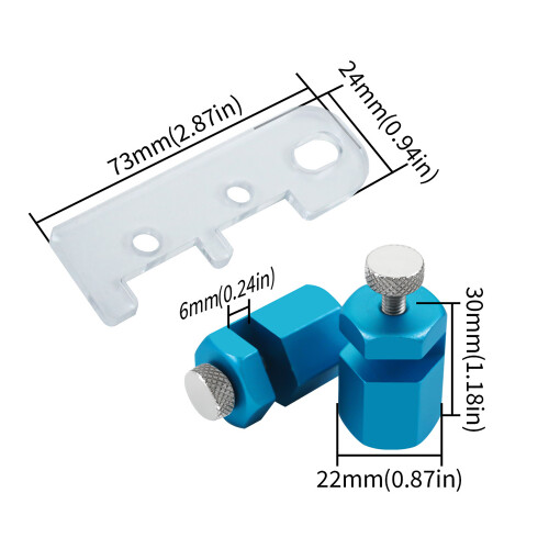 Kit di calibro per gradini, Blu, 1.2*0.9*0.9in, 30*22*22mm 2