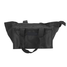 Werkzeugaufbewahrungstasche Schwarz Großkapazität Oxford-Gewebe Weitmund-Werkzeugtasche für Elektriker 12 Zoll (28x18x20cm)