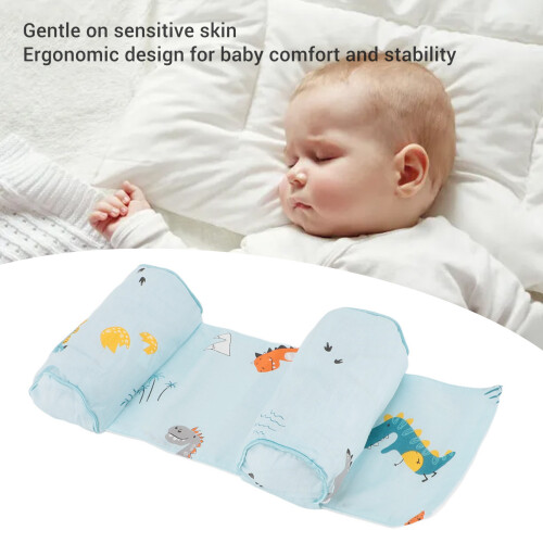 Oreiller ajustable pour bébé en coton et coques de sarrasin 2