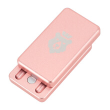 Deslizador de tarjetas de empuje de aluminio 2.7 x 4.6 x 1.3 cm Rosa