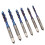 6-teiliges Nano Blau Gewindebohrer-Set 6-32NC 1