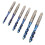 6-teiliges Nano Blau Gewindebohrer-Set 6-32NC 12