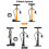 Pompa per bici nera con manometro 3.2x40cm 160 PSI 4