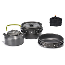 Set di pentole in allumina per friggere 0,8 L arancione 170x170x100 mm