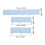 3pcs Cotton Crib Bumper Set, 125x18cm & 66x18cm, Blue 2