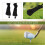 Lot de 3 couvre-clubs de golf noirs pour bois de parcours 1, 3 et 5 5