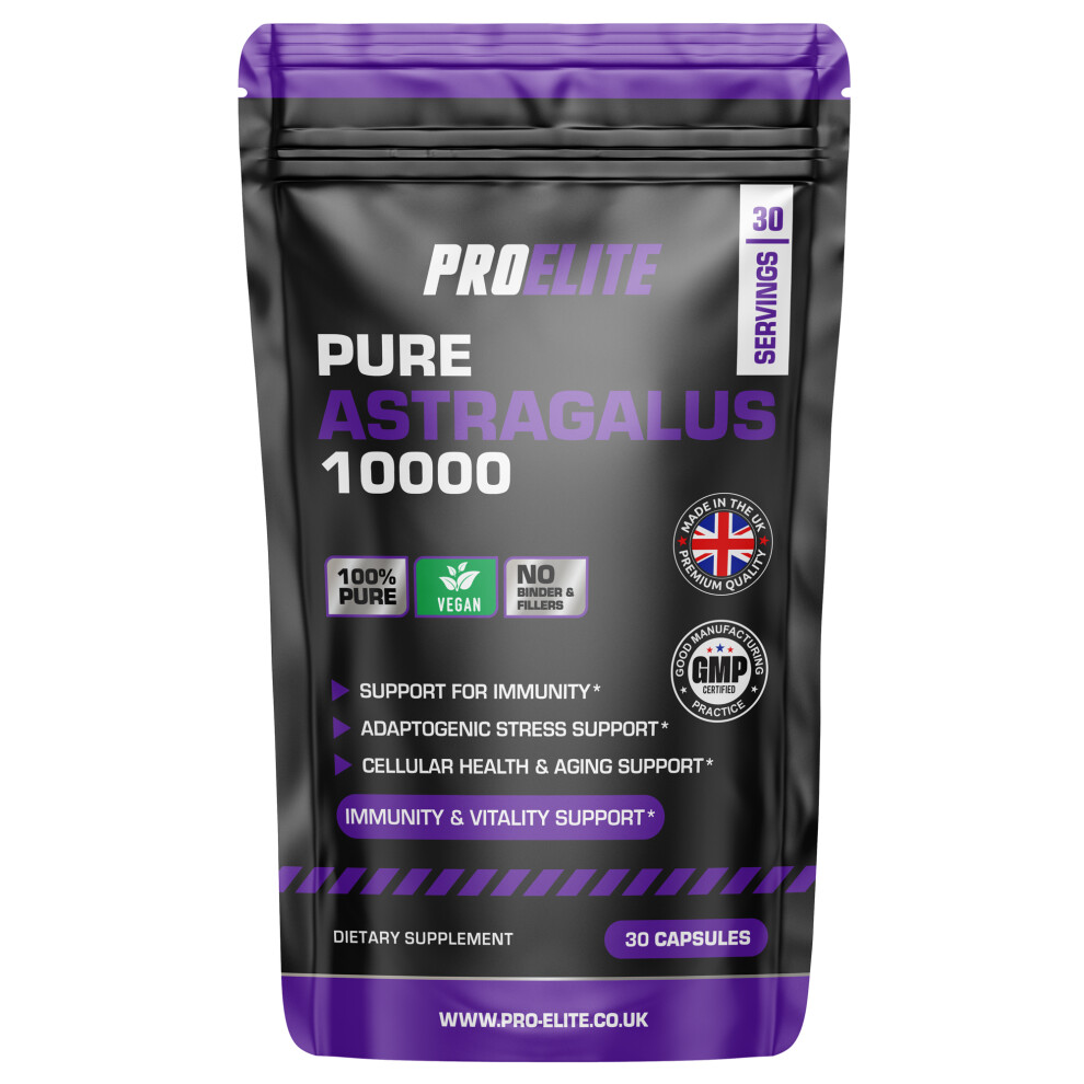 Proelite (30 Capsules) Astragalus Root Extract 20:1 Capsules 10,000Mg