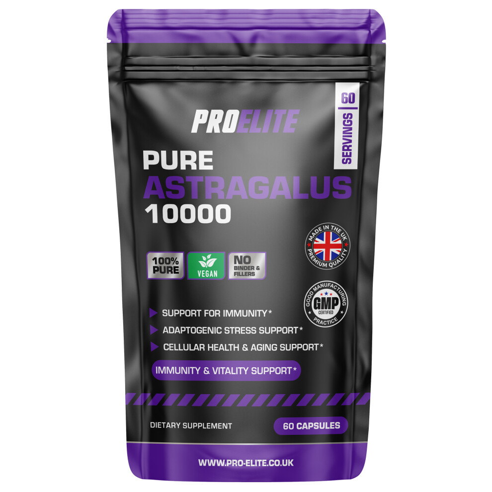 Proelite (60 Capsules) Astragalus Root Extract 20:1 Capsules 10,000Mg