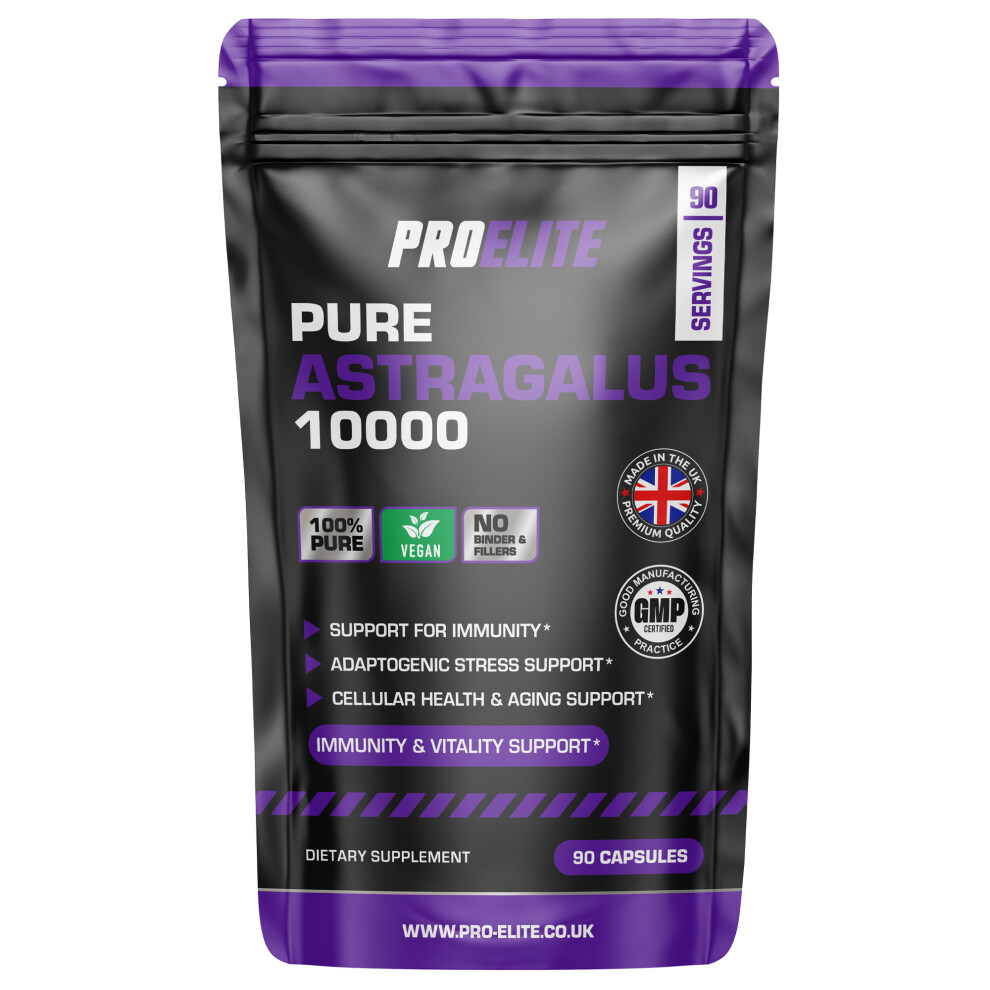 Proelite (90 Capsules) Astragalus Root Extract 20:1 Capsules 10,000Mg