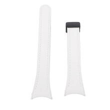 Cinturino in silicone bianco per Galaxy Watch 6 5 4 con chiusura FoldOver