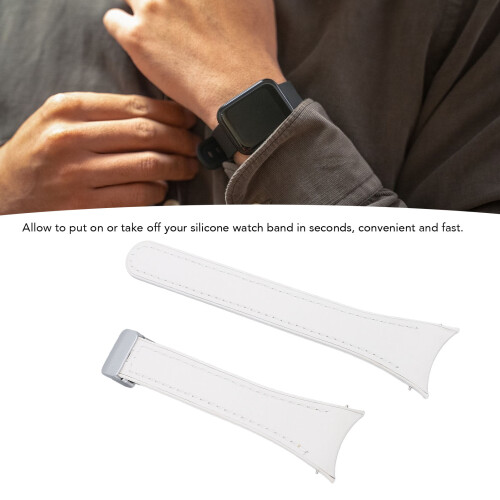 Correa de silicona para reloj Series 6 5 4 Blanco 2